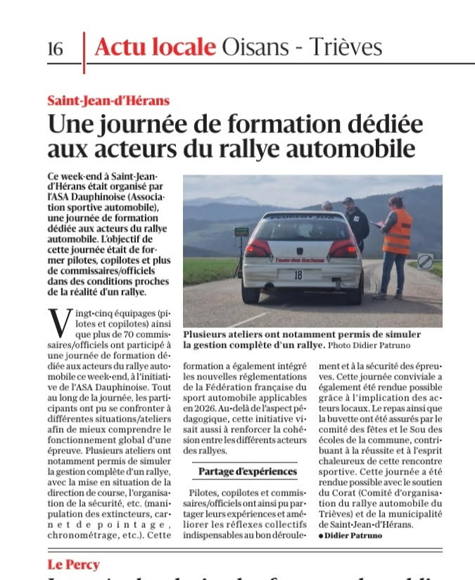 formation rallye ASAD 2026